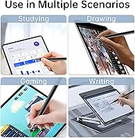Vista 26 de Stylus (5 unidades), lápiz capacitivo 2 en 1 para pantalla táctil, alta precisión y sensibilidad, adecuado para tabletas iPhone/iPad/Android