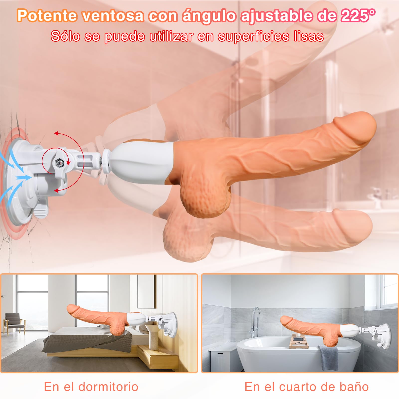 Juguetes Sexuales Mujer Dildo Consolador - Hombre Realista Consoladores Anal Dildos ventosa con mando, adultos parejas sexo vibracion plug mas vendido eróticos, sex toys pene con 10 modos diferentes