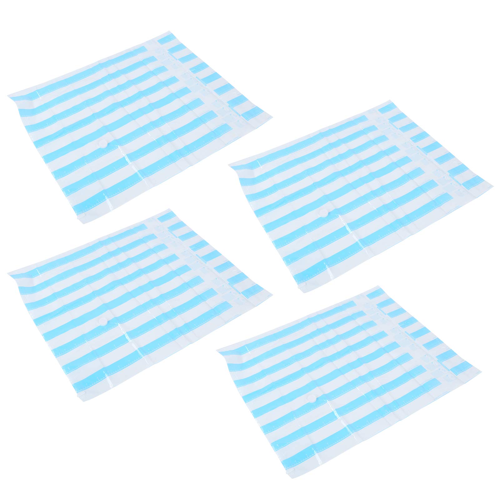 Bolsas de almacenamiento al vacío reutilizables, bolsas de compresión para mantas de ropa de viaje, diseño de doble cremallera con entrada de aire de 3,5 cm para viajes en casa, (100 * 80CM)