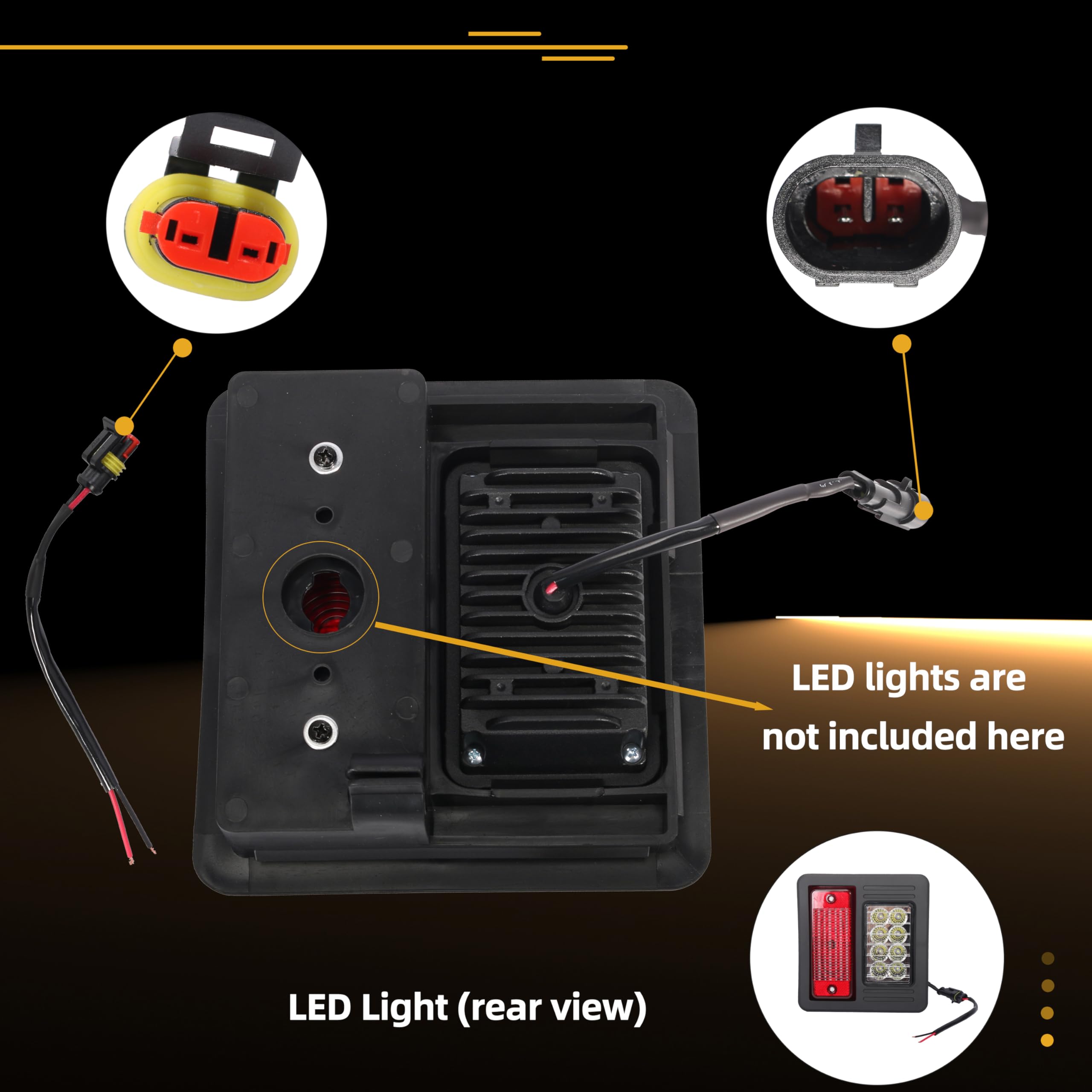 Kit Fari LED Compatibile Con Bobcat Skid Steer Loader (Modelli 751, 753, 763, S130, S150, S175, Ecc.) - Sostituzione Diretta, Facile Installazione | Codici 7259523, 7259524