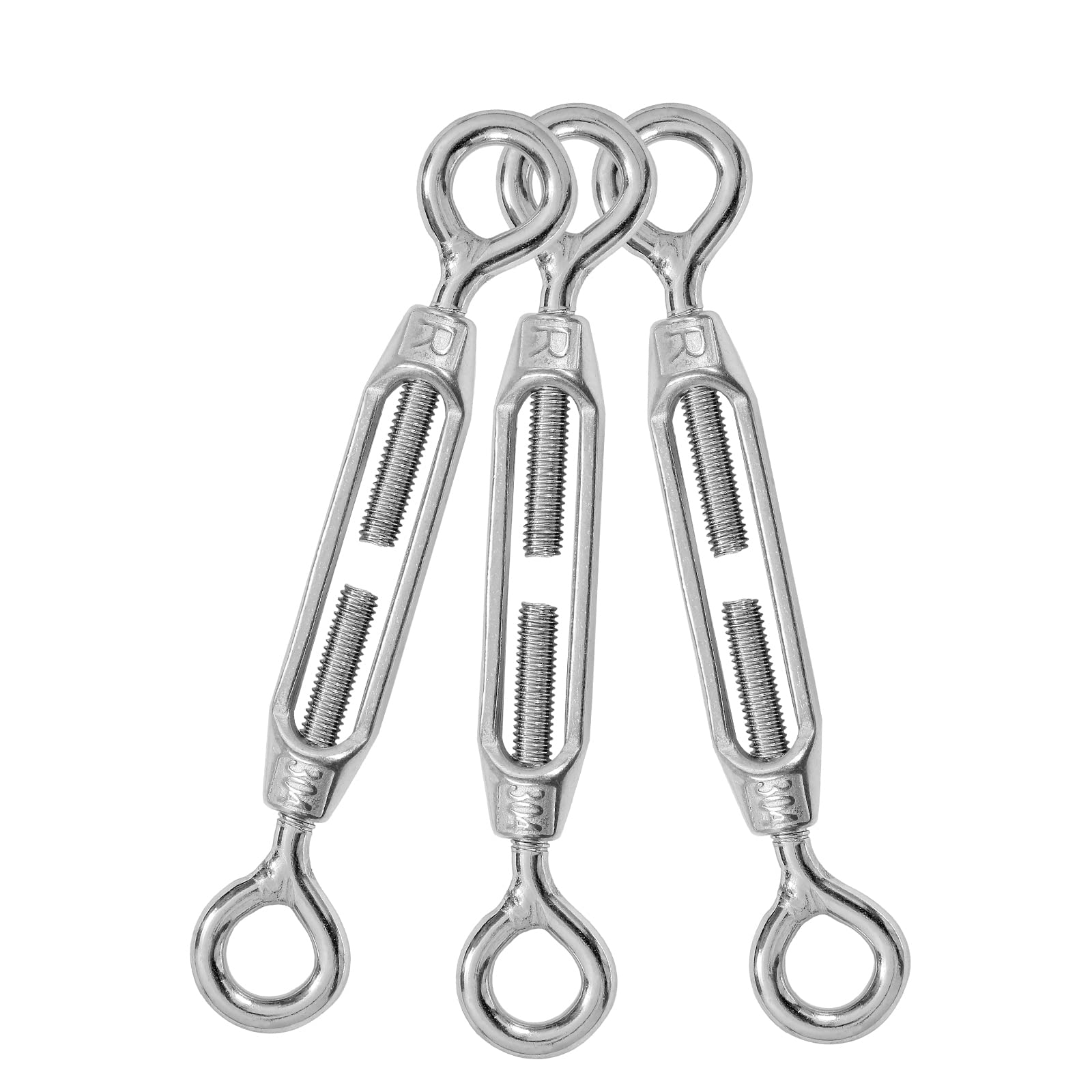 Stainless Steel Turnbuckles - 6 Pack M6 -19