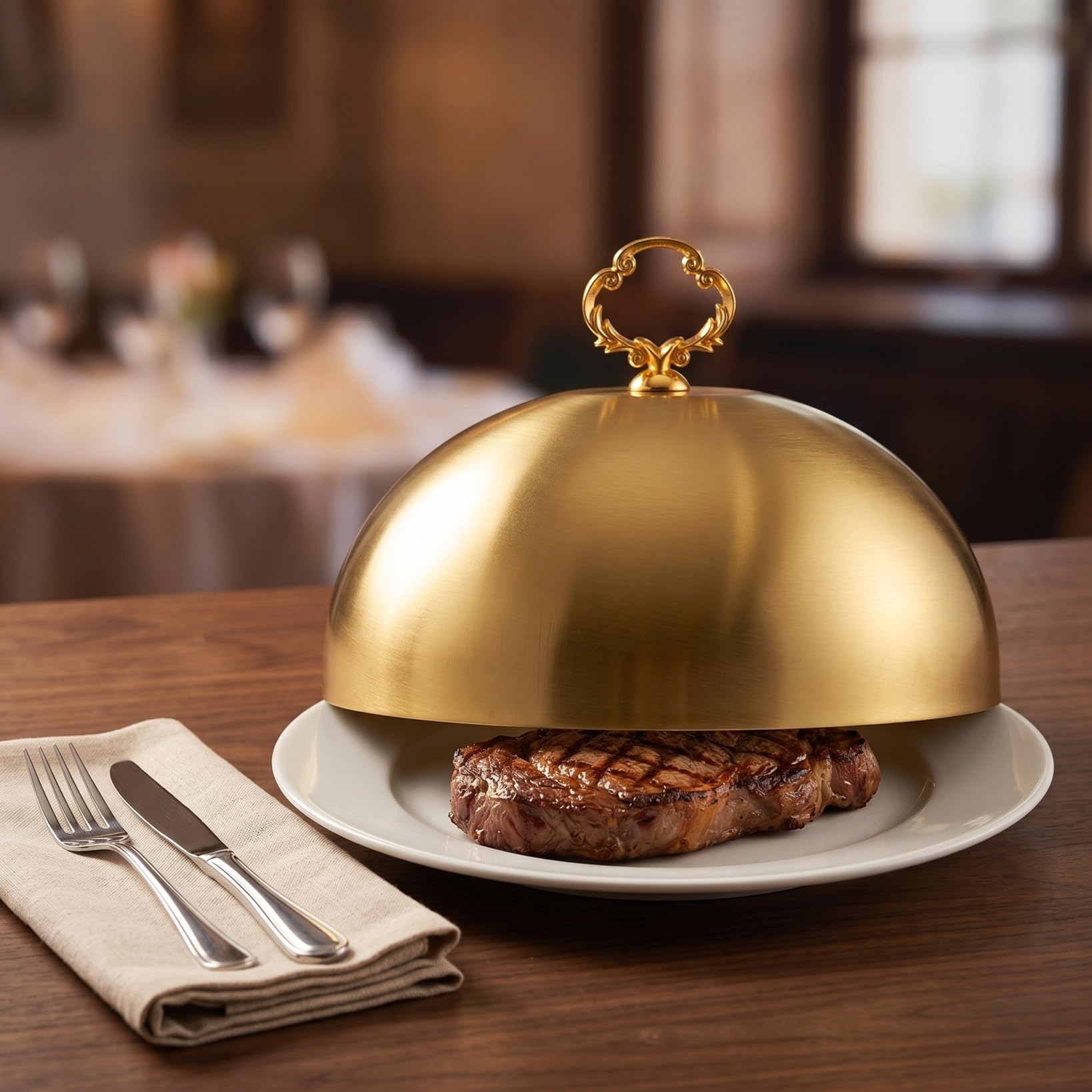 Amazon.com: Stainless Steel Food Dome Cover, 7.9 Inch Cloche