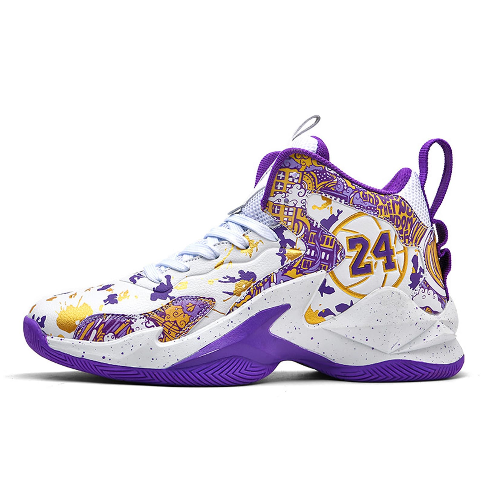 FAZITIAOMen's Basketball Shoes Fashion Printed Sneakers
