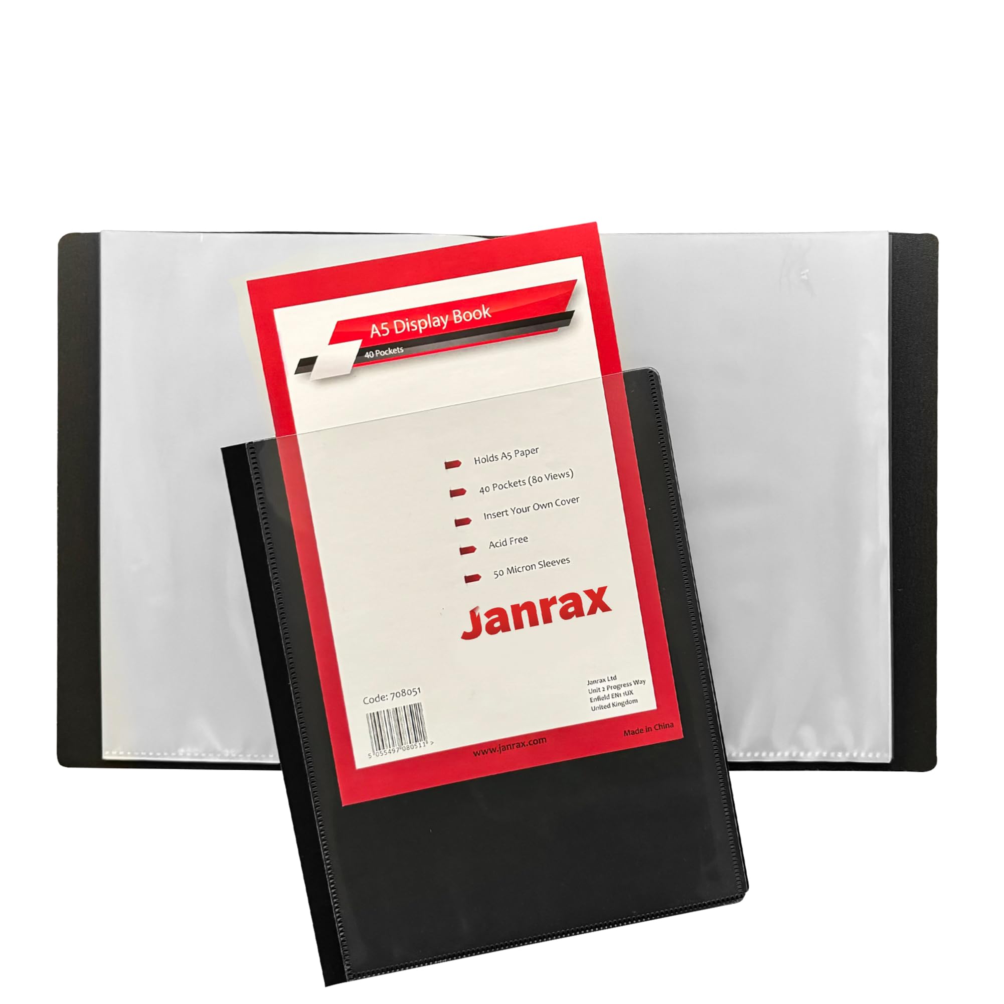 A5 Presentation Display Book 40 Pockets (80 Views) by Janrax