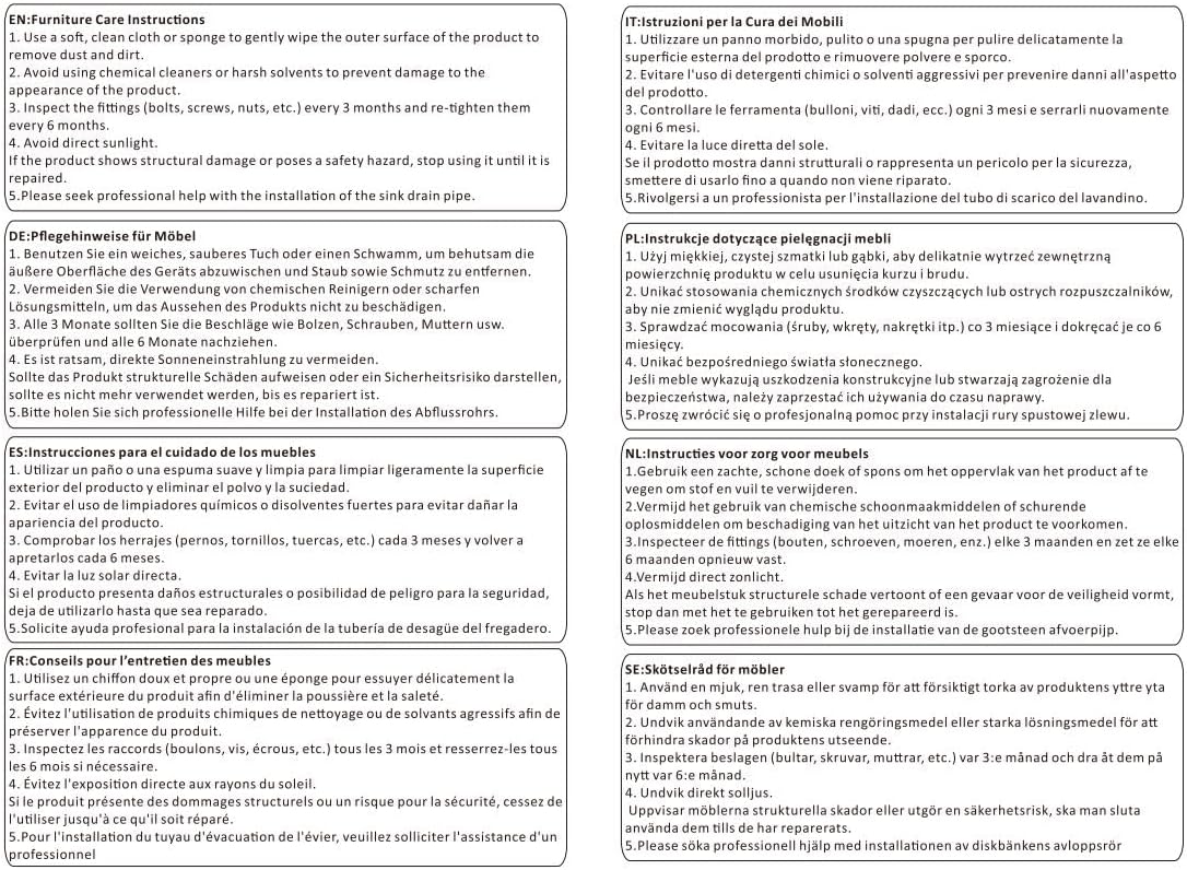 Diagram showing proper unpacking and assembly precautions
