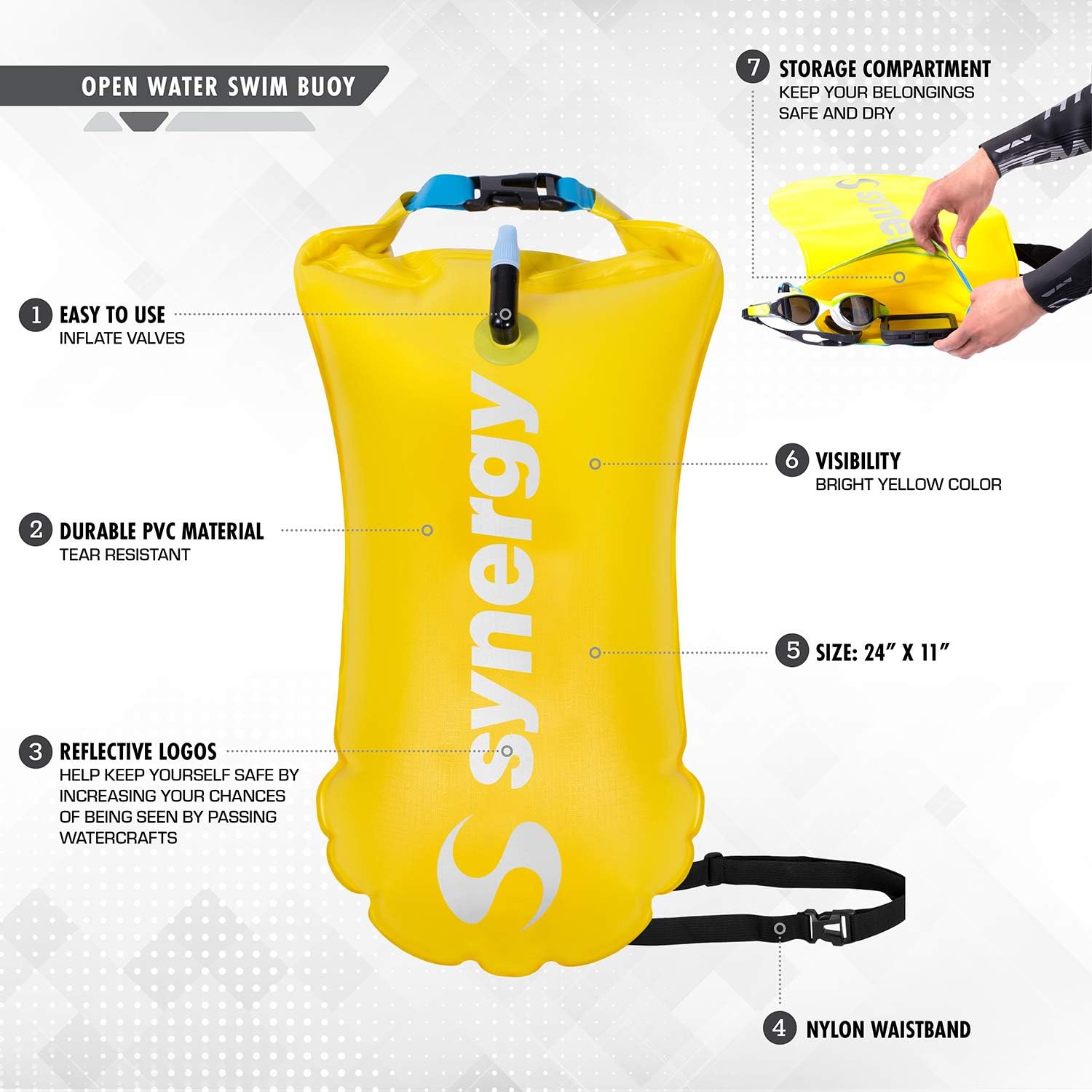 Synergy Swim Buoy for Triathlon and Open Water Swimming