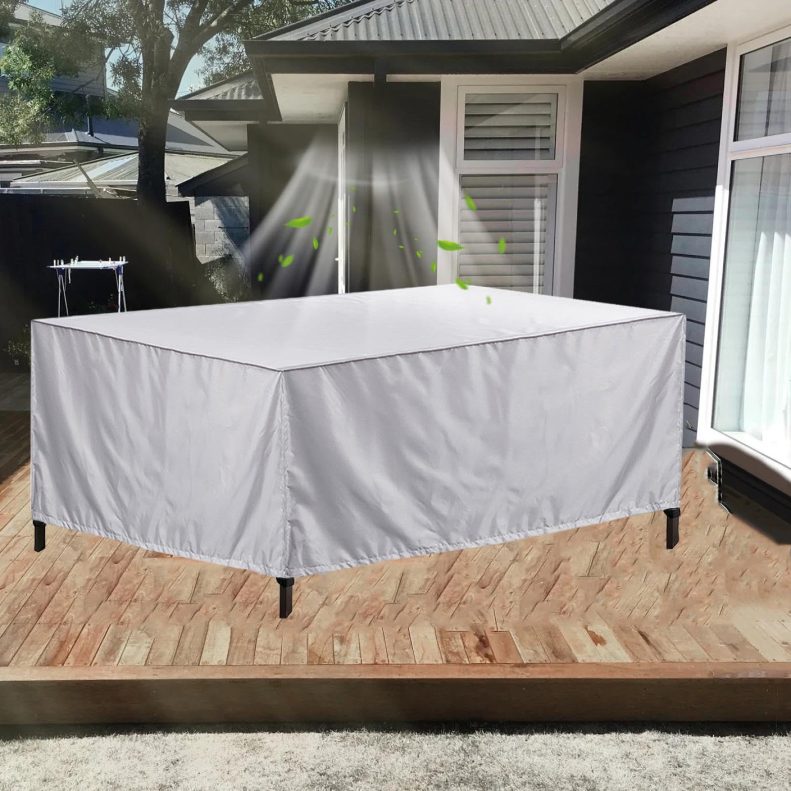 Bâche de protection pour chaise meubles étanche contre la pluie et l'humidité du salon de jardin