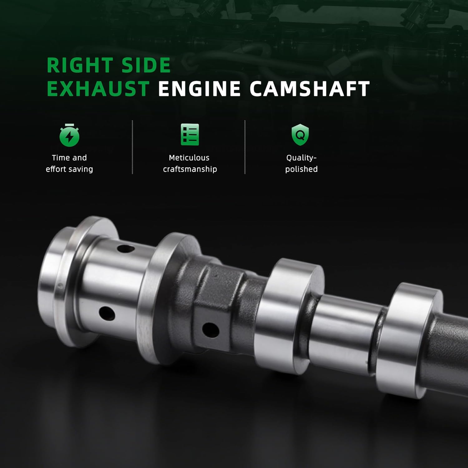 Right Side Exhaust Engine Camshaft, for Dodge Grand Caravan Charger Journey, for Ram 1500 ProMaster, for Jeep Cherokee, for Chrysler 300, 3.6L V6, 2011-2016, 5184378AG