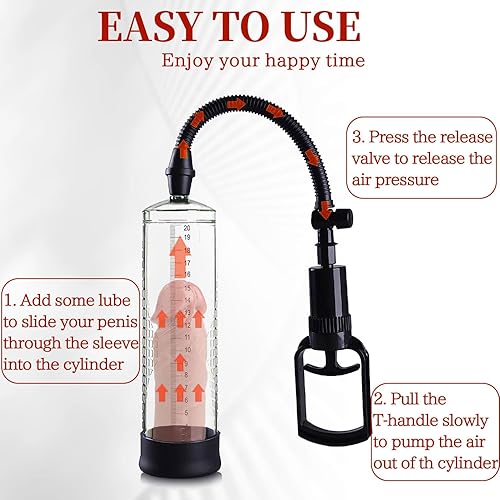 Miniatura 7 de Penisen Bomba de extensores, bomba de vacío eléctrica con bolsillo de silicona, potente bomba de extensión de presión de aire de succión VYY16