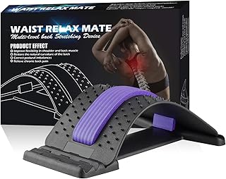 Xpassion Correttore Postura Massaggiatore Back Stretcher Barella Posteriore 3 Livelli Regolabili Supporto Lombare per Agopuntura Posteriore Relax
