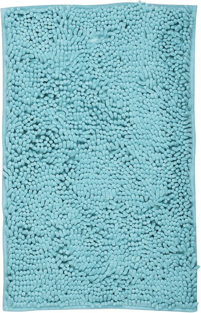 LanYunUmi Light Blue Rugs for Bathroom SlipResistant Shag