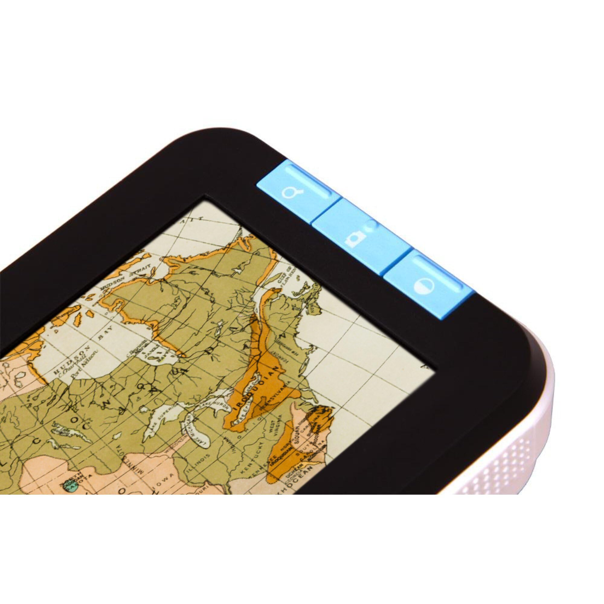 Levenhuk DTX 43 Portable Handheld Digital Magnifier with 4-Step Magnification and LED Light with 7 Color Modes