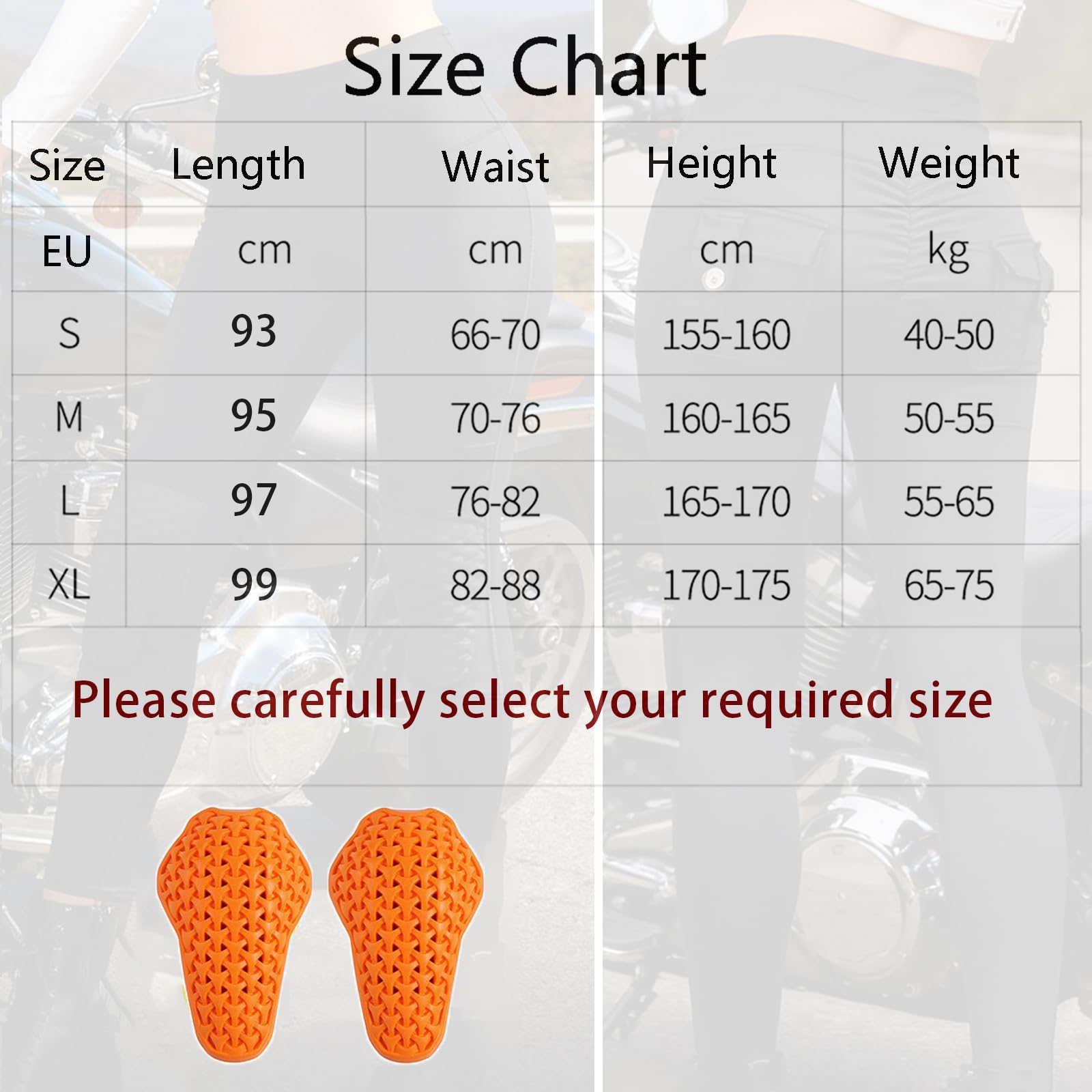 ARMAAN Pantaloni Moto Donna Termici Foderati in Pile Vita Alta vestibilità Slim con Protezioni Ginocchia Rimovibili CE Tasche Posteriori per Viaggi in Moto con Freddo