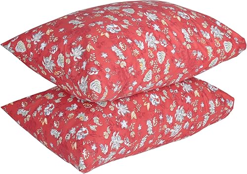 Miniatura 10 de WBYCOTBED Fundas de almohada florales tamaño Queen, 100% algodón con cierre de sobre, para cabello y piel, 20 x 30 pulgadas