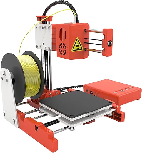3D&Print® Imprimante 3D Haute Précision | Imprimante 3D pour Débutants avec Base d&rsquo;impression Magnétique Amovible | Impression Silencieuse | Mini…