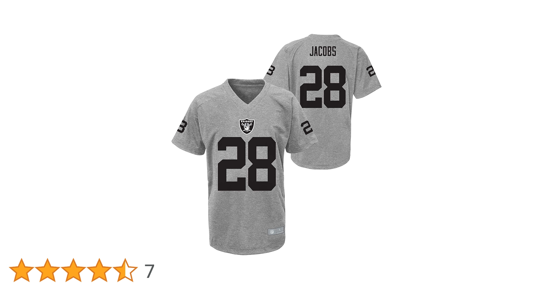 Josh Jacobs Las Vegas Raiders NFL - playera de jugador de
