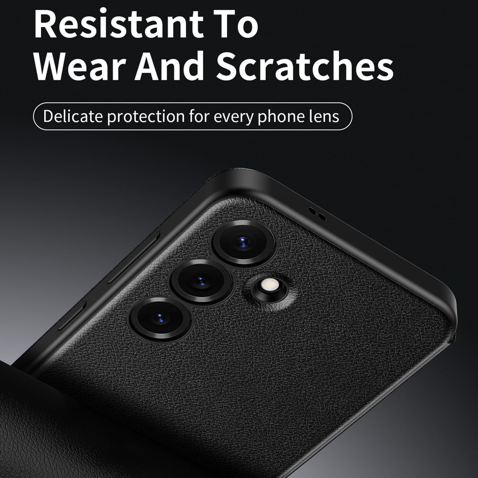 Skórzane etui do Samsung Galaxy S26 Ultra/S26+/S26, widok z boku etui z klapką Smart Wake Cover Business Camera Protection Slim Case, niebieskie, S26+