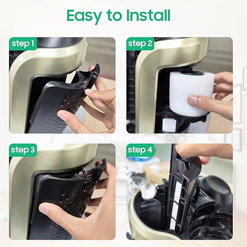 Miniatura 4 de Filtro de repuesto para aspiradora inalámbrica Shark Vertex Pro Powered Lift-Away ICZ362H, 2 filtros de espuma y 2 postes