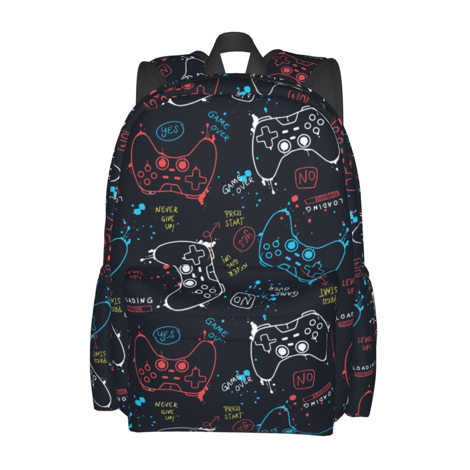 Video Game Controller Multipurpose School Bag Bookbag for Teenage Boys Girls Daily Backpack