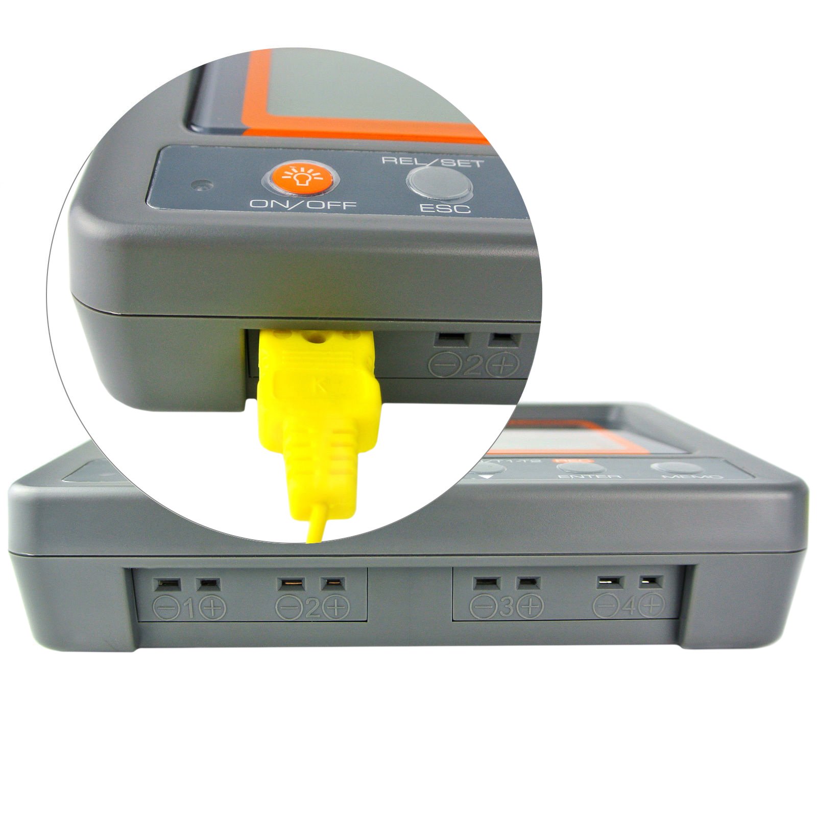 Gain Express 4 Kanäle K-Typ Thermoelement Temperatur-Datenlogger Recorder mit SD-Karte, hohe Genauigkeit, großes LCD-Display, hoher/niedriger Alarm