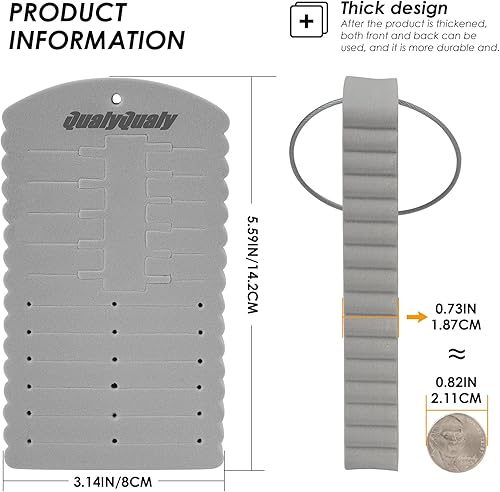 Miniatura 7 de QualyQualy Parche para moscas, paquete de 2 goteros, tarjeta de espuma ligera, accesorios de pesca con mosca para moscas y serpentinas