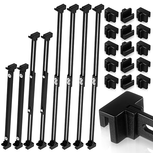 24 Pcs Metal Adjustable File Cabinet Rails Set Include 16