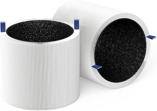 2 Pack 511 Replacement Filter Compatible with Blueair Blue Pure 511 Air Purifier, is designed for optimal performance white 511