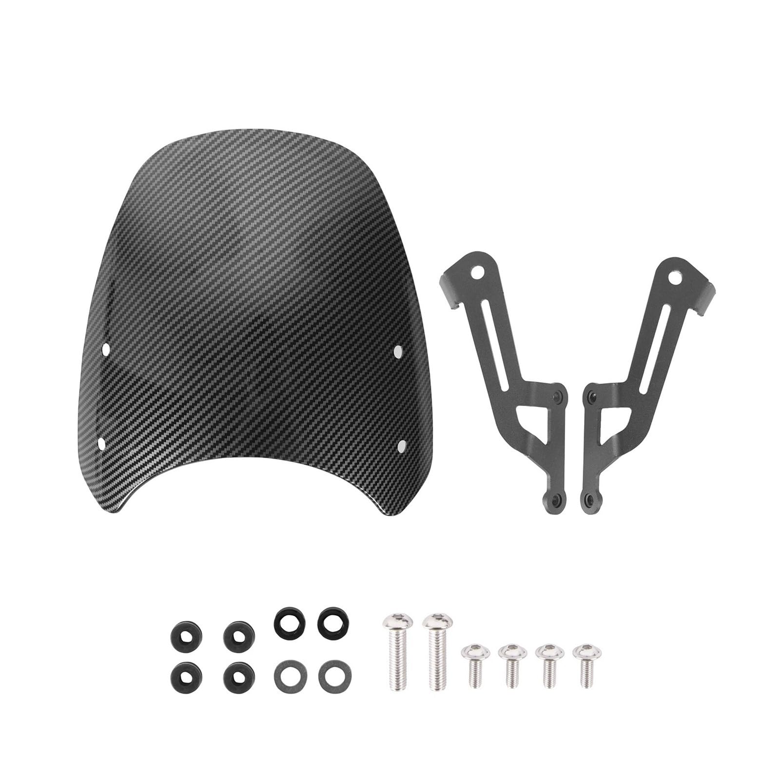 Motorcycle Windscreen Airflow Deflector Visor with Brackets for Triumph for Speed for Street for Twin 1200 2019-2024,Complete Accessories