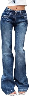 EMMIOL Women Bootcut Jeans Flare Jeans Mid-High Waisted Stretchy Jeans Trendy 90s Denim Pants