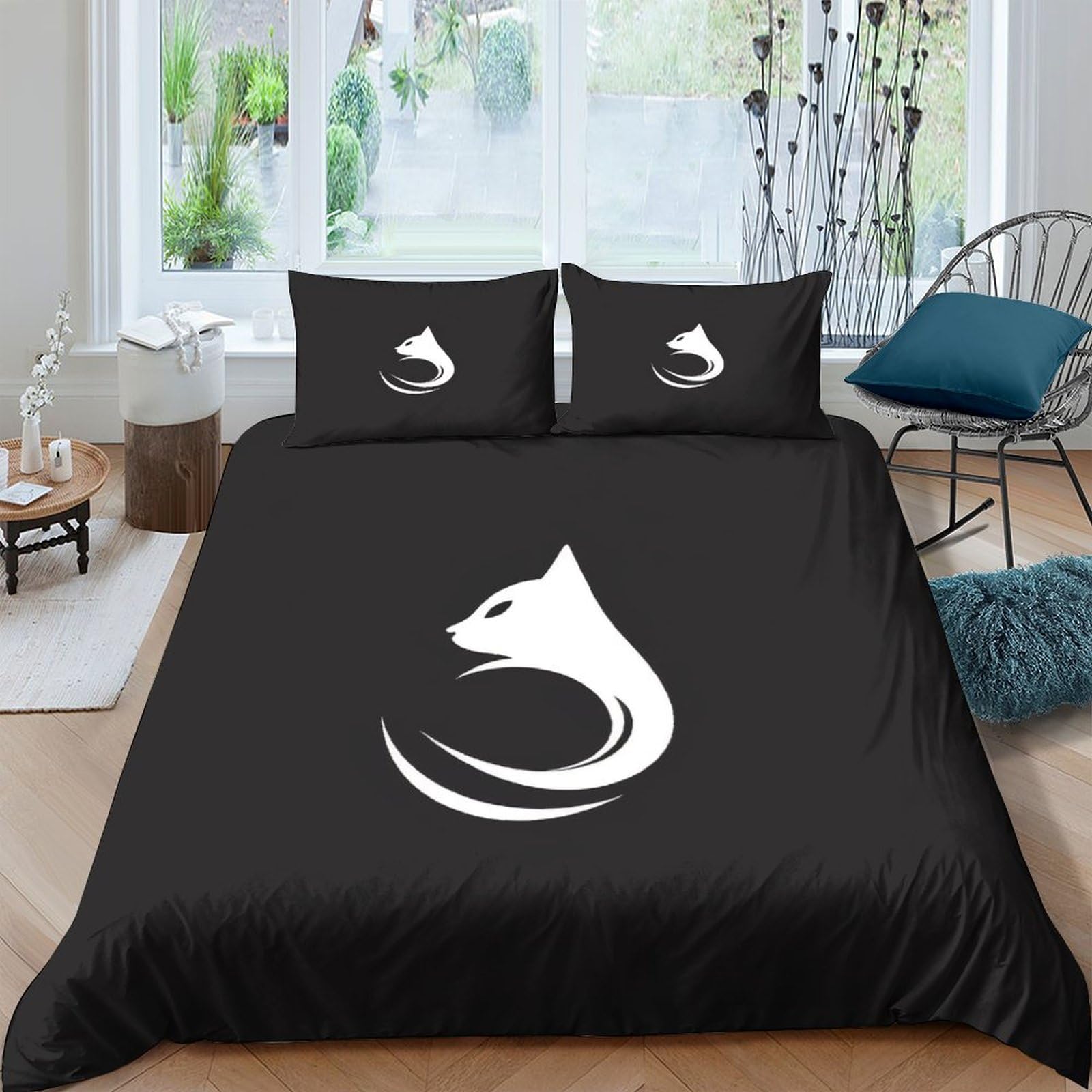 Housse de couette renard 3D crée une ambiance cocooning et magique dans la chambre des enfants
