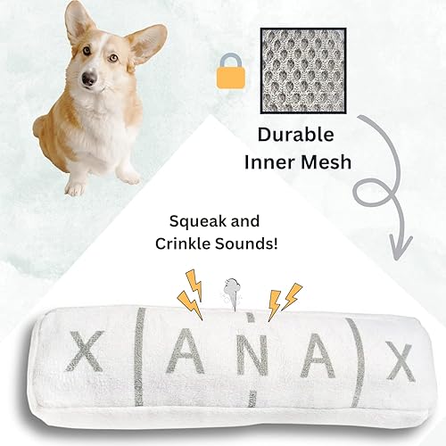 Miniatura 6 de Nestpark Chill Pup - Juguete divertido para perro, juguete de peluche parodia chirriante y arrugado para perros