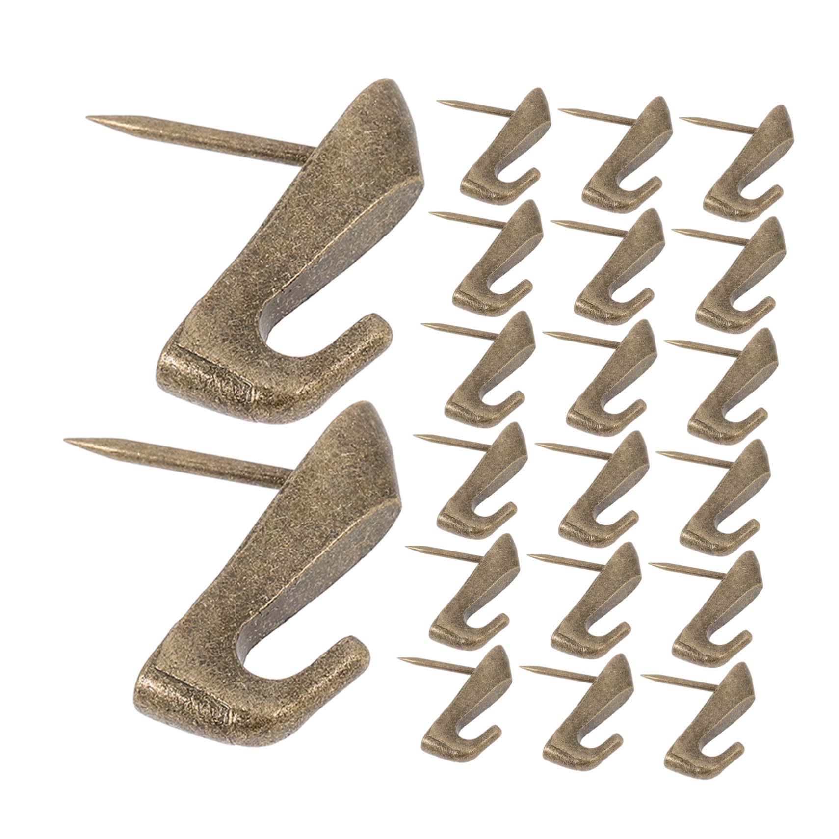Lot de 20 crochets décoratifs pour bureau en alliage de zinc et fer rigide