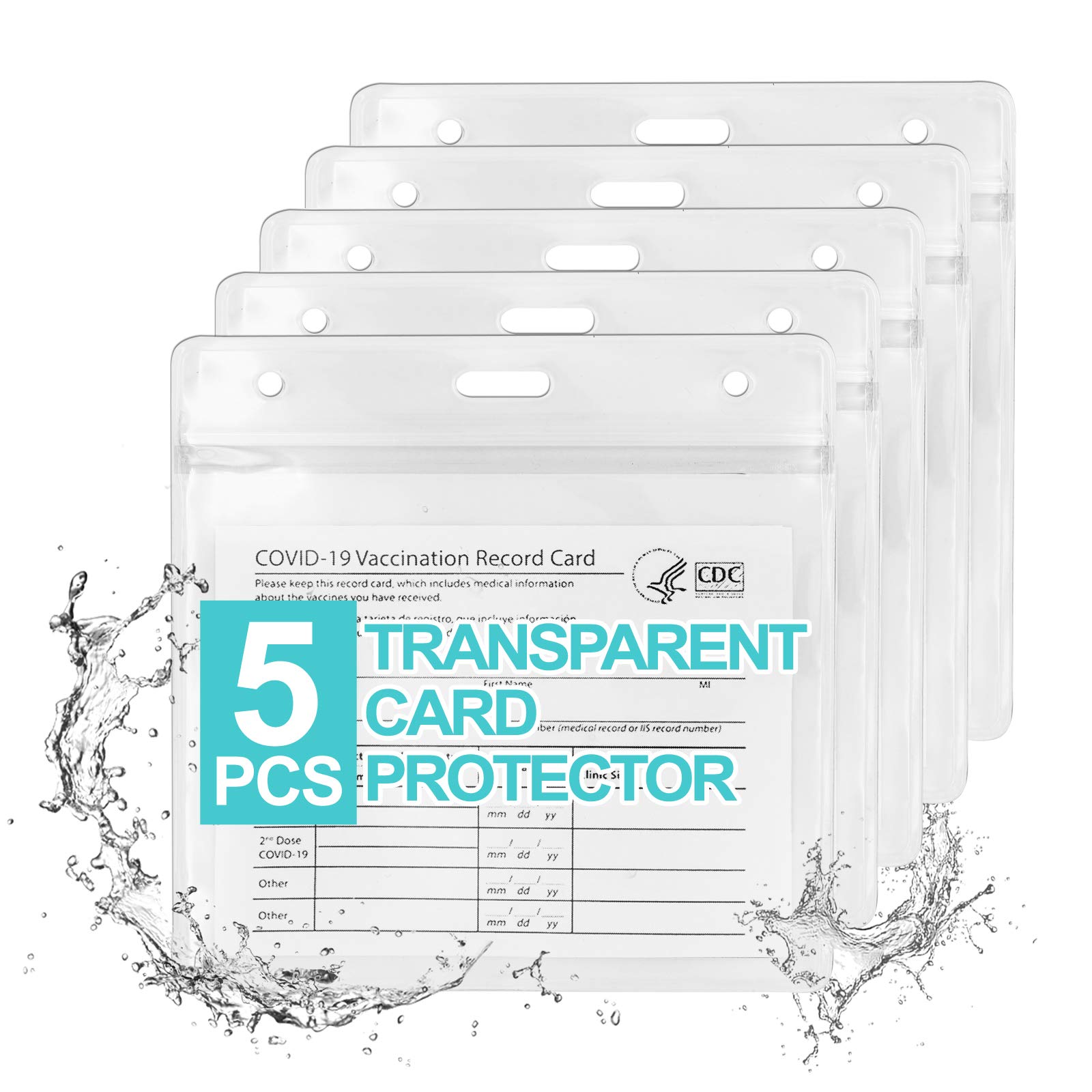 Vaccine Card Protector Waterproof CDC Covid Vaccine Card Holder 