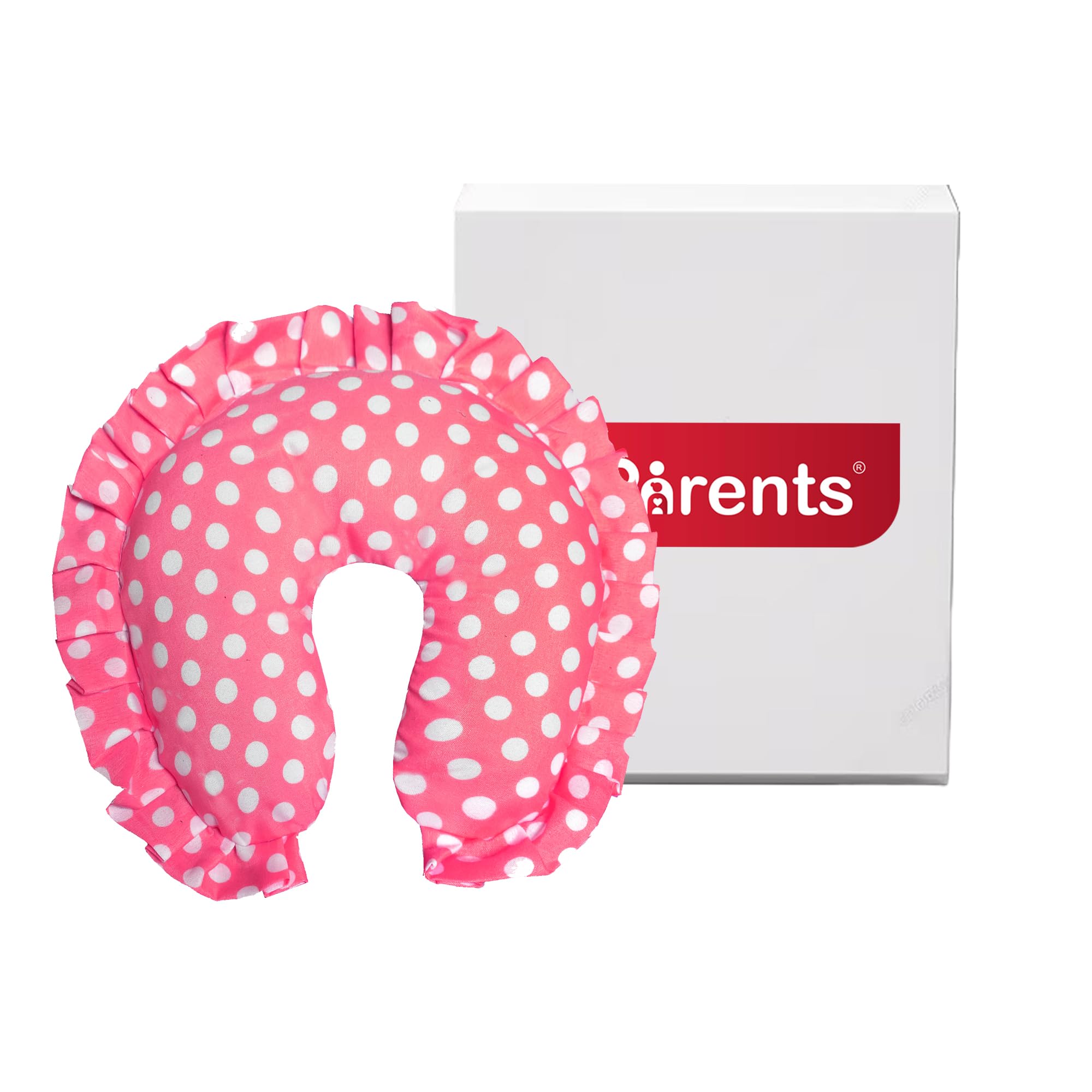 VParents Toddler Neck Support Soft Pillow for New Born Baby U Shape Pillow (Pink)-picture-12