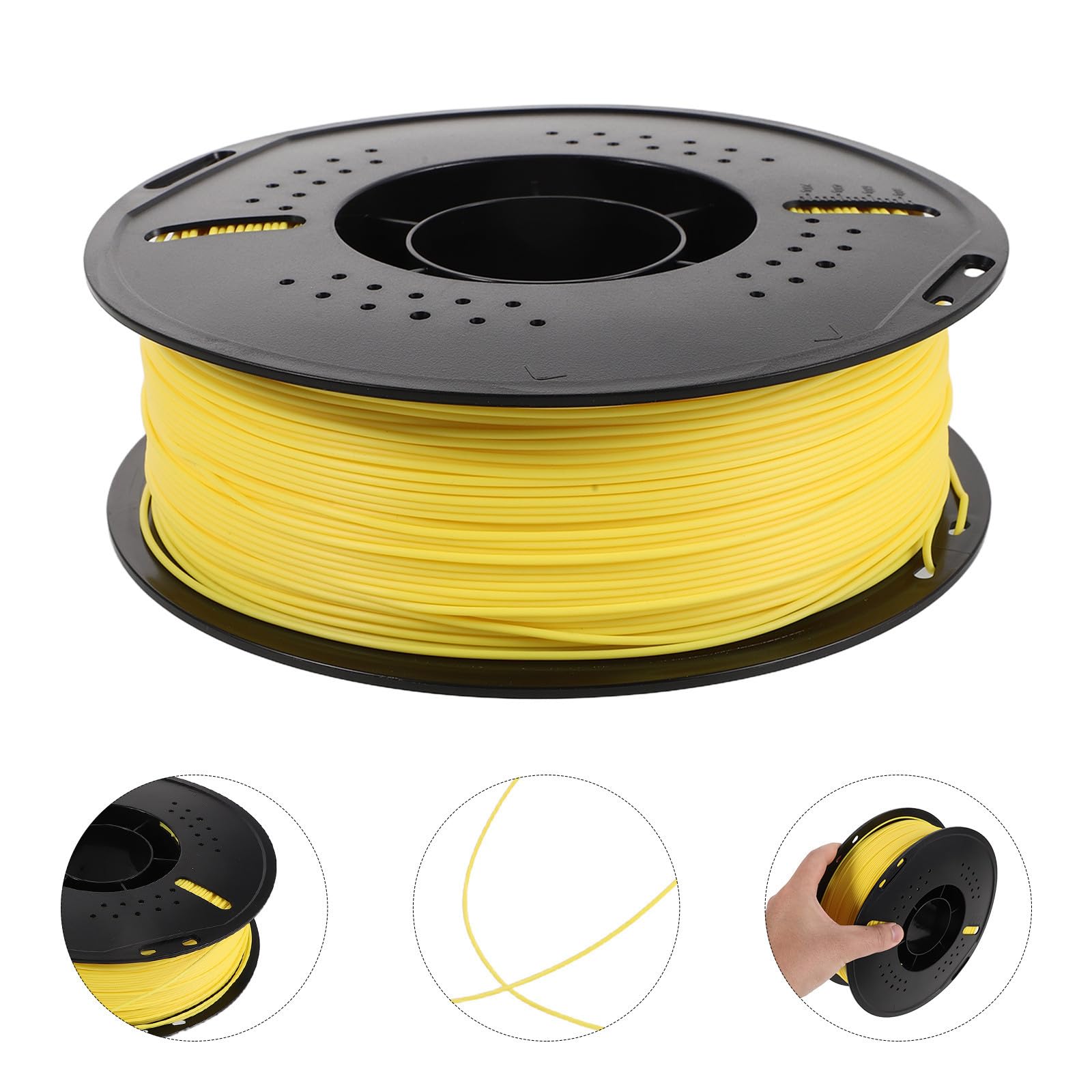 Filamento Pla per Stampa 3d 1, 75mm, Precisione ±0, 03mm, Giallo