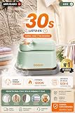 Ferro de Passar a Vapor e a Seco 1200w Elétrico Portátil Aquecimento Rápido Cerâmico Engomadoria Dupla 220V - Gaabor — imagem 8