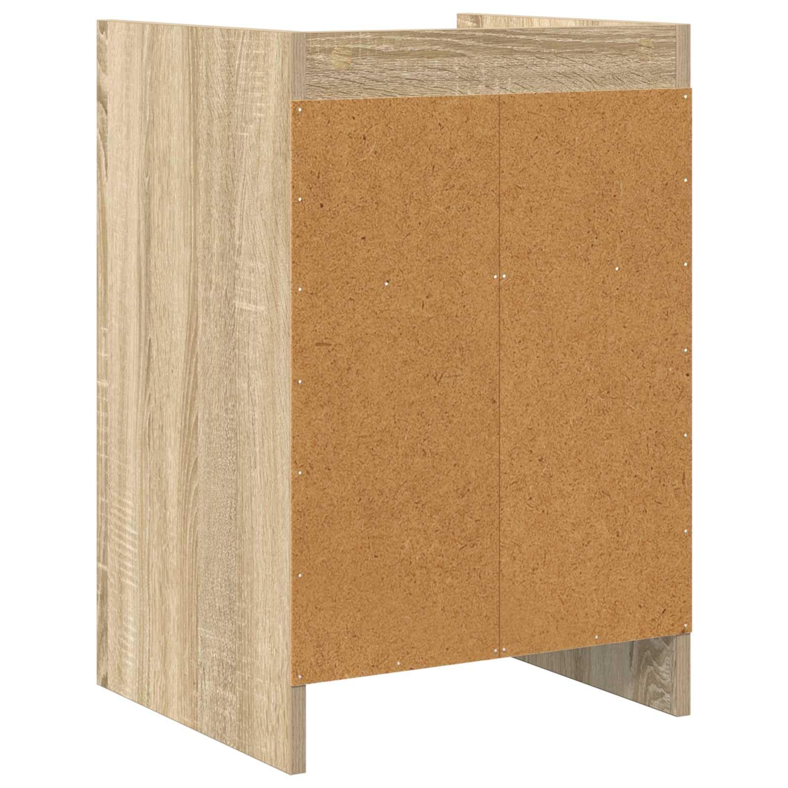 Comodino in rovere Sonoma 40 x 36 x 60 cm, con maniglia in metallo, 1 mensola, vano portaoggetti, comodino per camera da letto, comodino, portaoggetti moderno