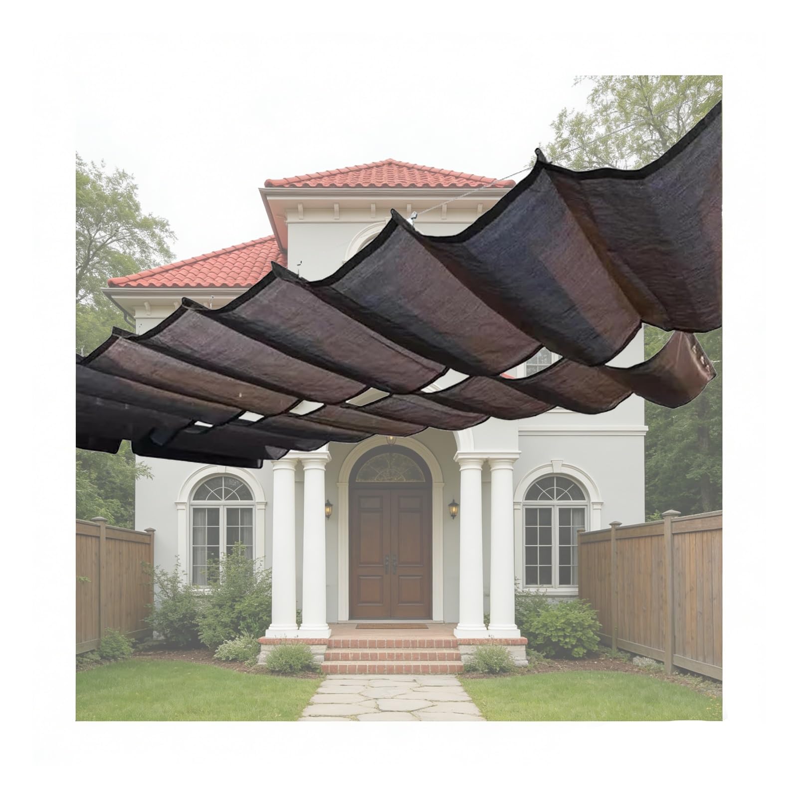 Auvent de pergola rétractable : créez un salon de jardin ombragé sur votre terrasse