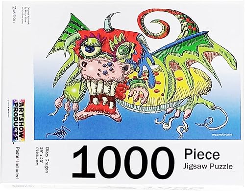 Mitch Silver - Rompecabezas original de 1000 piezas de 29 x 20 pulgadas por MiSi50 (dragón Dizzy)