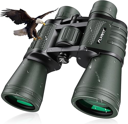 Miniatura 12 de Binoculares de alta potencia de 20 x 50 para adultos, binoculares compactos impermeables con visión de poca luz para observación de aves, caza