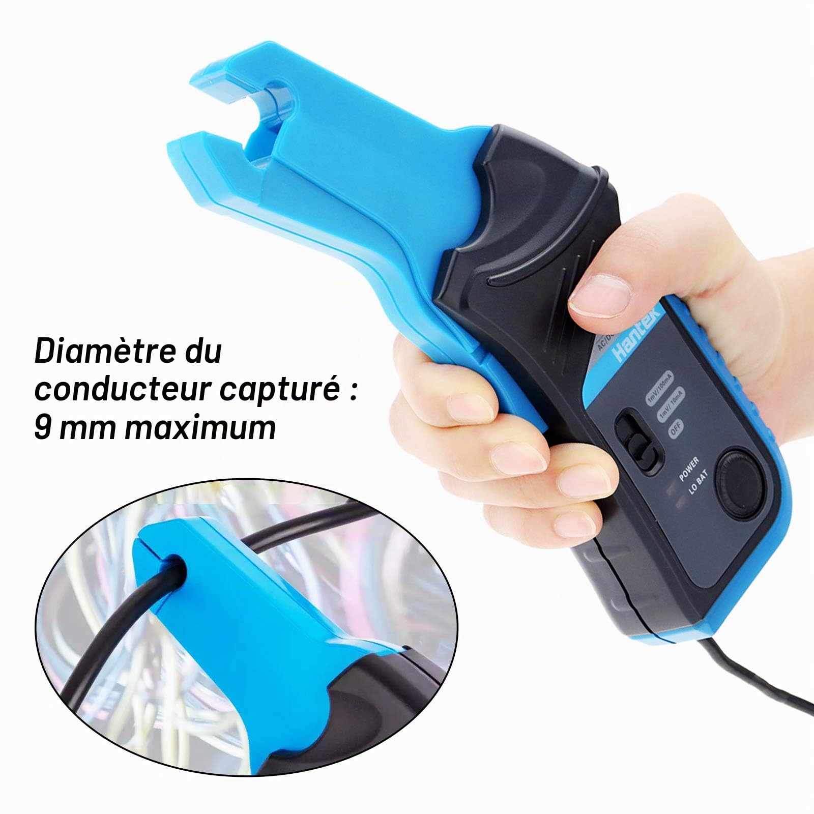 Hantek CC-65 AC/DC Courant Pince Mètre Multimètre Avec Connecteur BNC