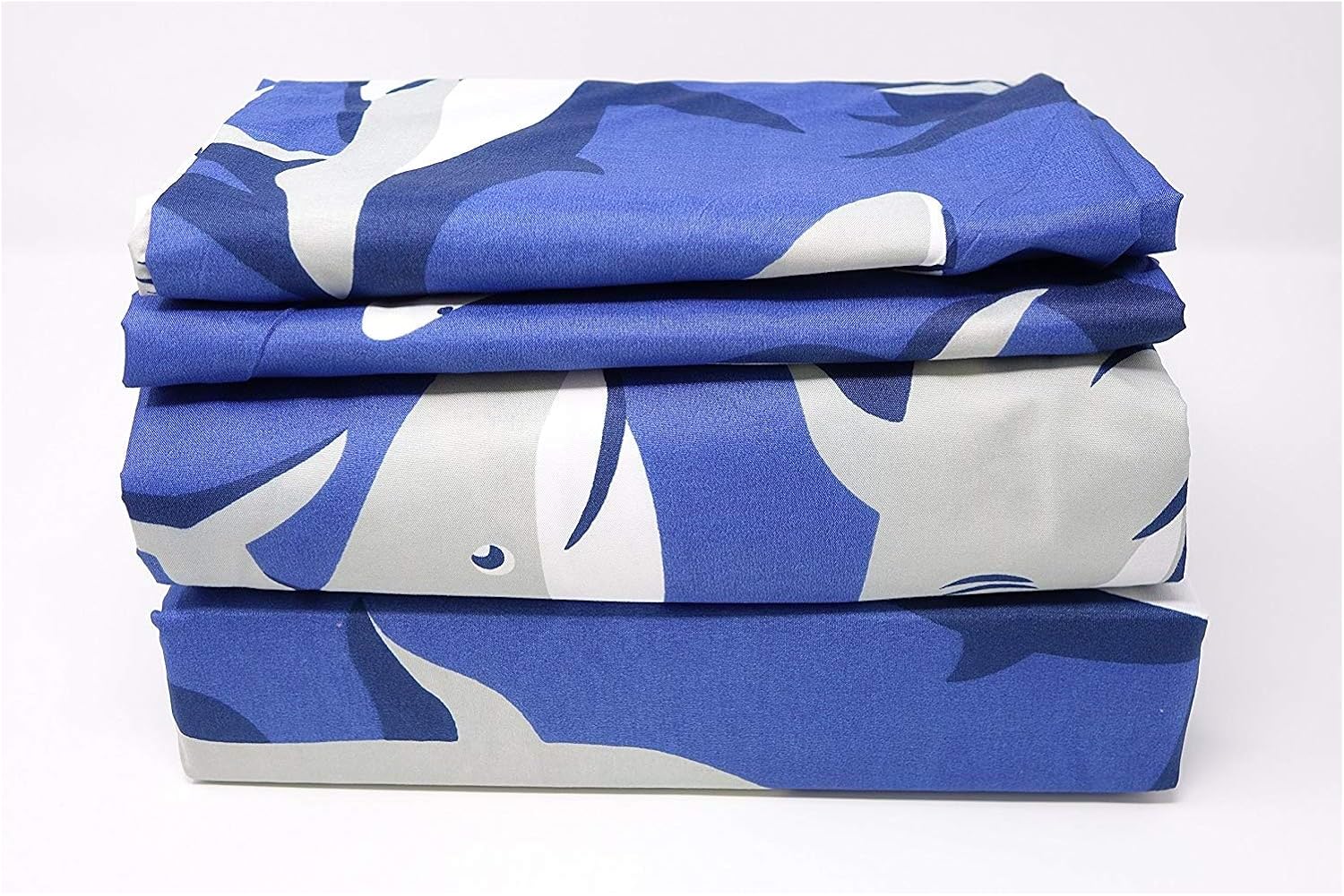 All American Collection Children's 3-Piece Twin Comforter Set with Furry Toy Cushion | Matching Curtains and Sheets Sets Available! (Full Sheet Set, Shark)