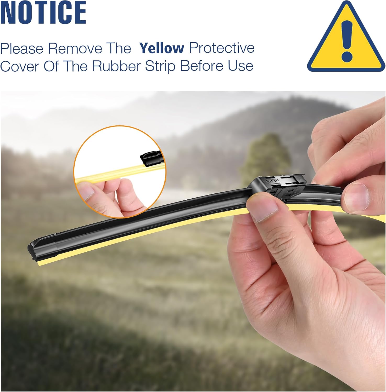 ICEXSNOW® Windshield Wiper Blades Replacement for Honda CR-V CRV 2025 2024 2023 (Pack of 3) Automotive Replacement Windshield Wiper Blades,OEM Original Replacement 24"/19"/10"