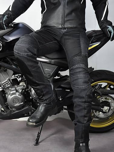 Miniatura 5 de LOMENG Pantalones de motocicleta de verano, transpirables, para motocicletas, motocross, pantalones de ciclismo con CE rodilla cadera extraíble