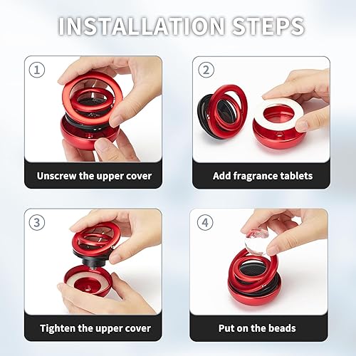 Miniatura 4 de Kwak's Ambientador de aire solar para automóvil, purificador de aire de energía solar para interiores de automóvil, accesorios de decoración de