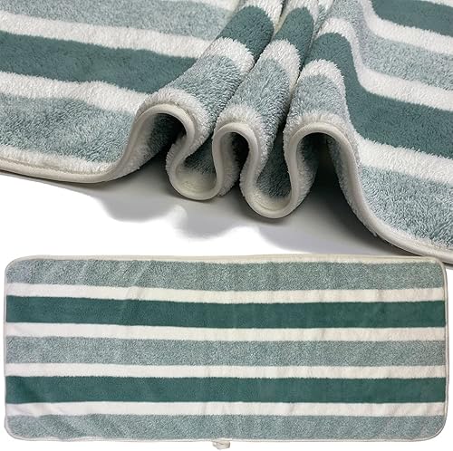 Miniatura 2 de SOFTBATFY Toallas de baño de microfibra, paquete de 2 (28 x 55 pulgadas), ligeras, absorbentes, súper esponjosas y de secado rápido para viajes,