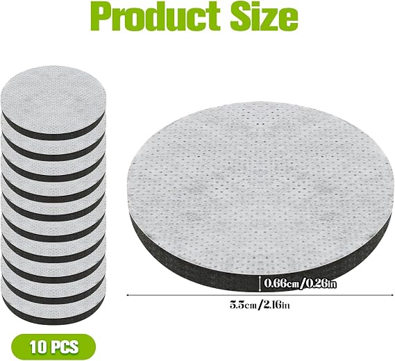 10 Pack Micro Water Filter Discs for Brita Fill and Go Water Filters Bottles Carafes, NSF42 Certified Mini Water Filter Disc Replacement for Reducing Chlorine, Microparticles and Other Impurities