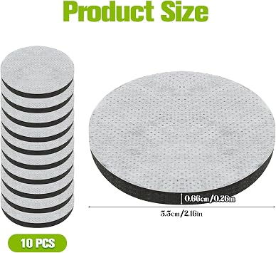10 Pack Micro Water Filter Discs for Brita Fill and Go Water Filters Bottles Carafes, NSF42 Certified Mini Water Filter Disc Replacement for Reducing Chlorine, Microparticles and Other Impurities