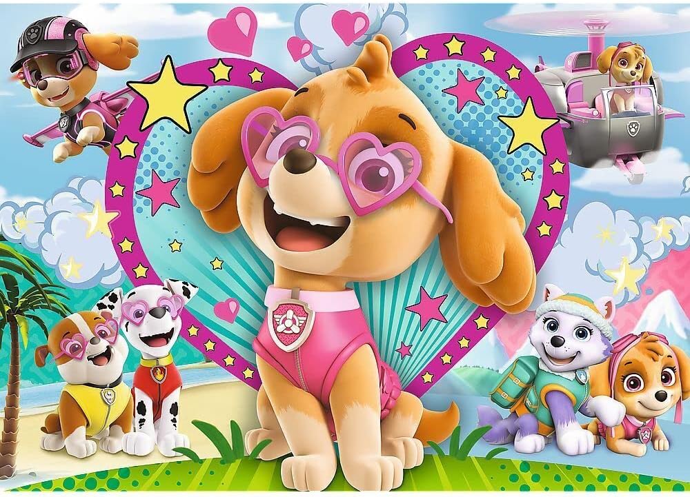 Paw Patrol Glitter Puzzle, in The Light of The Sky (Children's Puzzle)