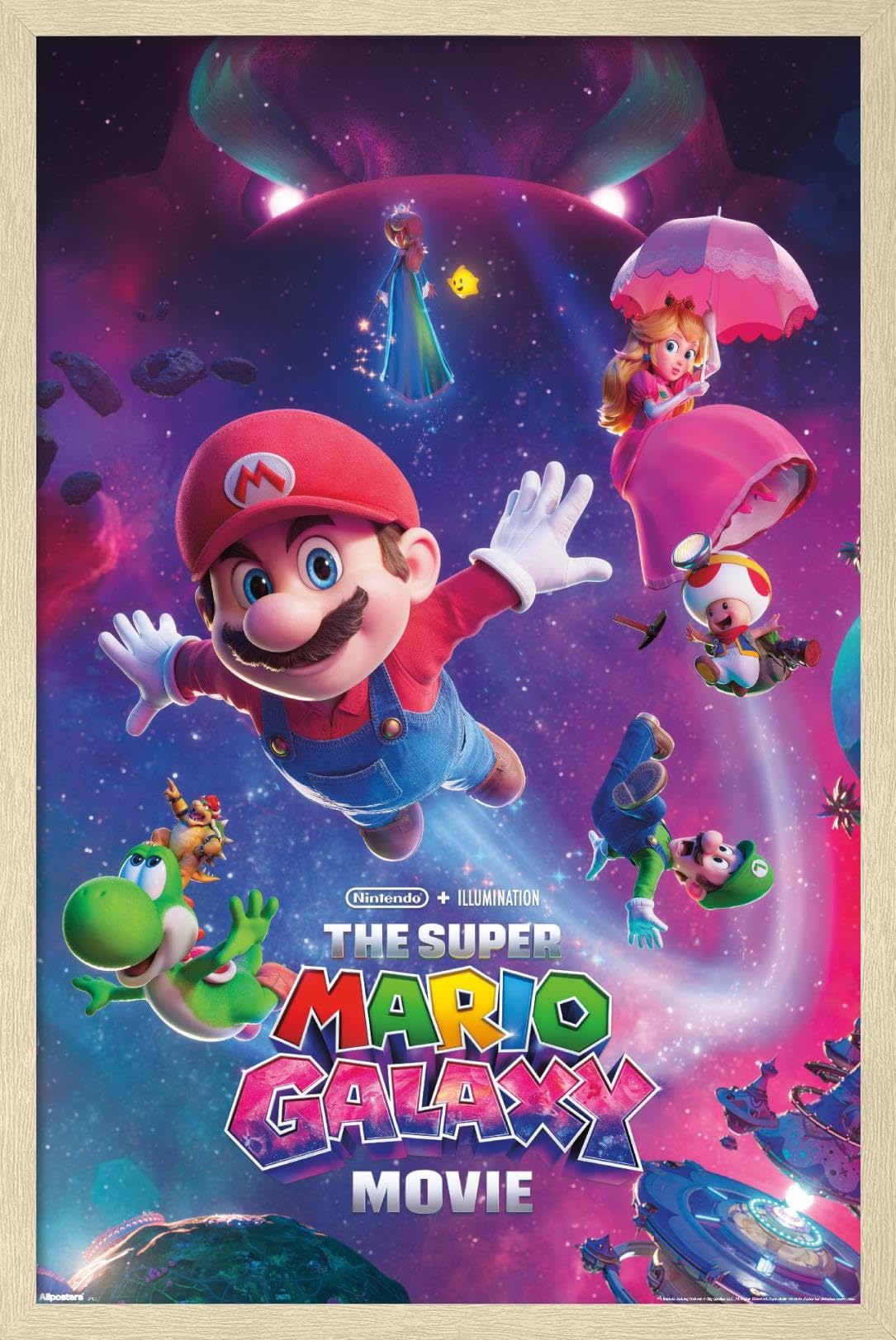 Nintendo The Super Mario Galaxy Movie (2026) - Key Art Wall Poster, 34L" x 22.4W", Unframed Version — view 5